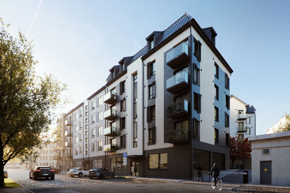 Elijas Nami ēkas vizualizācija Elijas ielā Maskavas priekšpilsētā Rīgā
